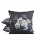 Poszewka velvet 45x45 Velvet 133 czarna/fioletowa Eurofirany