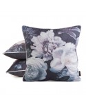 Poszewka velvet 45x45 Velvet 134 fioletowa/czarna Eurofirany