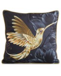 Poszewka velvet 45x45 Velvet 135 czarna/złota Eurofirany