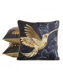 Poszewka velvet 45x45 Velvet 135 czarna/złota Eurofirany