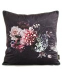 Poszewka velvet 45x45 Velvet 137 czarna/bordowa Eurofirany