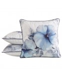 Poszewka velvet 45x45 Velvet 141 niebieska/kremowa Eurofirany