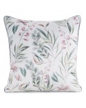 Poszewka velvet 45x45 Velvet 149 biała/zielona Eurofirany
