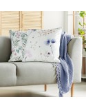 Poszewka velvet 45x45 Velvet 149 biała/zielona Eurofirany