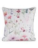 Poszewka velvet 45x45 Velvet 152 biała/różowa Eurofirany