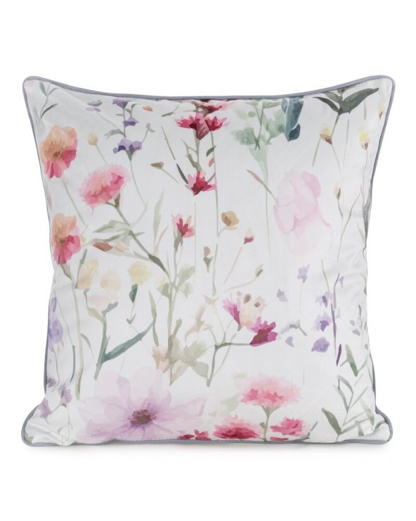 Poszewka velvet 45x45 Velvet 152 biała/różowa Eurofirany