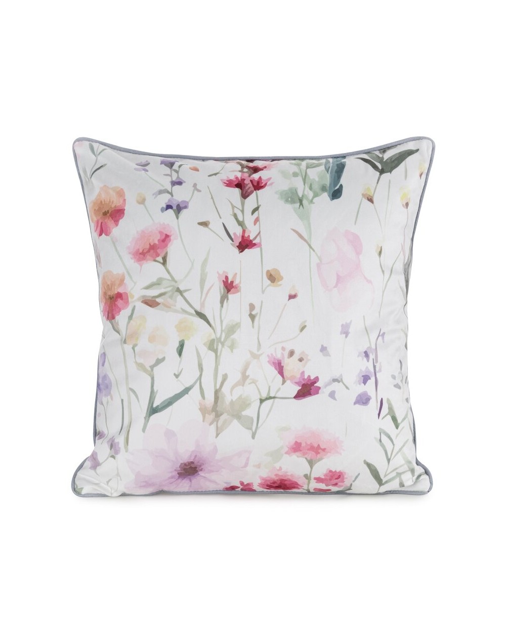 Poszewka velvet 45x45 Velvet 152 biała/różowa Eurofirany