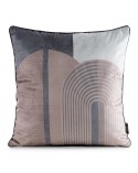 Poszewka velvet 45x45 Velvet 163 beżowa/brązowa Eurofirany