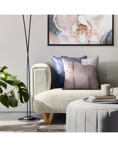 Poszewka velvet 45x45 Velvet 163 beżowa/brązowa Eurofirany