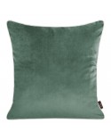 Poszewka velvet 45x45 Velvet 57D ciemnomiętowa/lniana Eurofirany