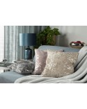 Poszewka velvet 45x45 Velvet 71C stalowa/srebrna Eurofirany