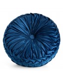 Poduszka dekoracyjna okrągła velvet 40cm Velvet 95E granatowa Eurofirany