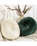 Poduszka dekoracyjna okrągła velvet 40cm Velvet 95E granatowa Eurofirany