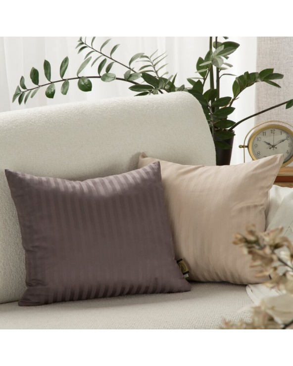 Poszewka satyna bawełniana 40x40 Vera srebrna Eurofirany