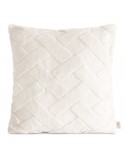 Poszewka pluszowa 45x45 Caro kremowa Eurofirany