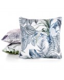 Poszewka velvet 45x45 Davos 2 zielona/srebrna Eurofirany