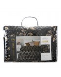 Narzuta velvet 170x210 Blink 2 czarna/złota Eurofirany