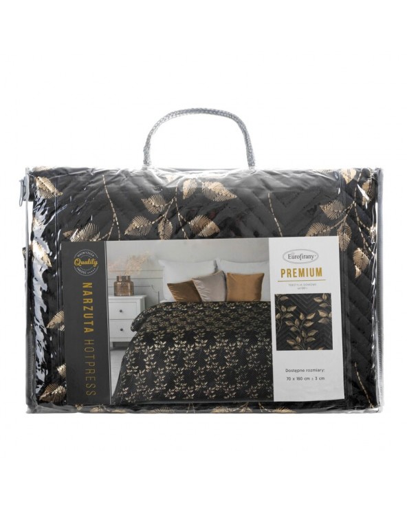 Narzuta velvet 170x210 Blink 2 czarna/złota Eurofirany