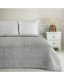 Narzuta velvet 220x240 Blink 3 srebrna Eurofirany