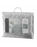 Narzuta velvet 220x240 Blink 3 srebrna Eurofirany