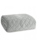 Narzuta velvet 220x240 Blink 3 srebrna Eurofirany