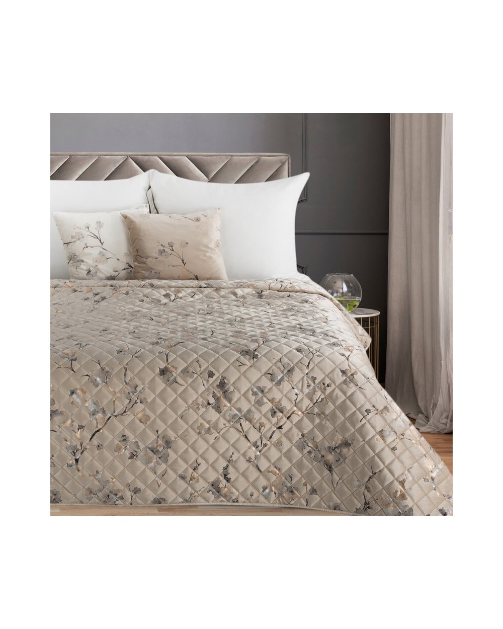 Narzuta velvet 170x210 Blink 5 beżowa Eurofirany