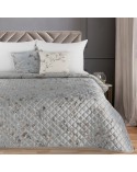 Narzuta velvet 170x210 Blink 5 srebrna Eurofirany
