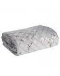 Narzuta velvet 170x210 Blink 5 srebrna Eurofirany