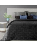 Narzuta velvet 170x210 Dimon czarna Eurofirany