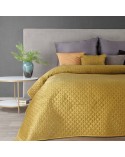 Narzuta velvet 170x210 Dimon miodowa Eurofirany