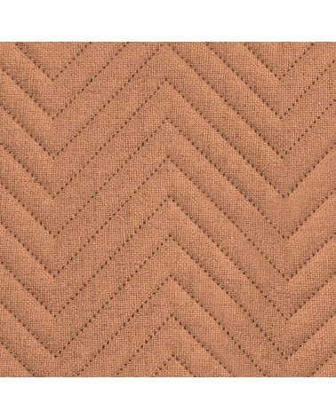 Narzuta mikrofibra 220x240 Len 3 ceglana Eurofirany