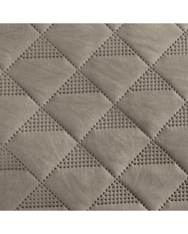Narzuta mikrofibra 200x220 Vanesa ciemnobeżowa Eurofirany