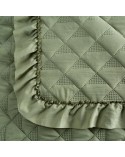 Narzuta mikrofibra 170x210 Vanesa jasnozielona Eurofirany