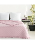 Narzuta mikrofibra 220x240 Vanesa pudrowa Eurofirany
