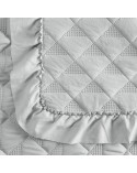 Narzuta mikrofibra 200x220 Vanesa srebrna Eurofirany