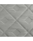 Narzuta mikrofibra 220x240 Alara 6 srebrna Eurofirany