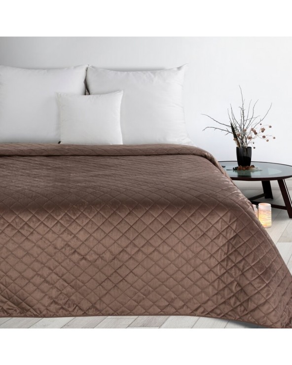 Narzuta velvet 220x240 Luiz 5 ciemnobeżowa Eurofirany