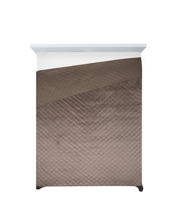 Narzuta velvet 220x240 Luiz 5 ciemnobeżowa Eurofirany