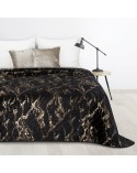 Narzuta velvet 170x210 Luiz 6 czarna/złota Eurofirany