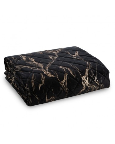 Narzuta velvet 170x210 Luiz 6 czarna/złota Eurofirany