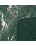 Narzuta velvet 200x220 Luiz 6 ciemnozielona/złota Eurofirany