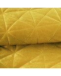 Narzuta velvet 200x220 Luiz 3 musztardowa Eurofirany