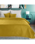 Narzuta velvet 170x210 Luiz 5 musztardowa Eurofirany