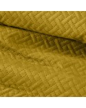 Narzuta velvet 170x210 Luiz 5 musztardowa Eurofirany