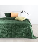 Narzuta velvet 170x210 Luiz 6 ciemnozielona Eurofirany