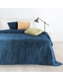 Narzuta velvet 220x240 Luiz 6 granatowa Eurofirany