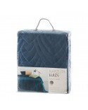 Narzuta velvet 220x240 Luiz 6 granatowa Eurofirany