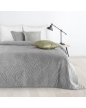 Narzuta velvet 170x210 Luiz 6 srebrna Eurofirany