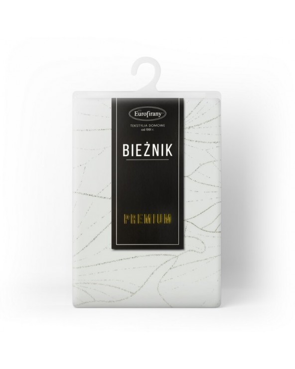 Bieżnik welwetowy 35x140 Blink 18 biały Eurofirany