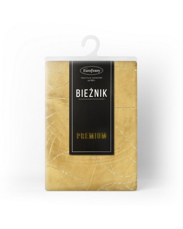 Bieżnik welwetowy 35x140 Blink 18 miodowy Eurofirany